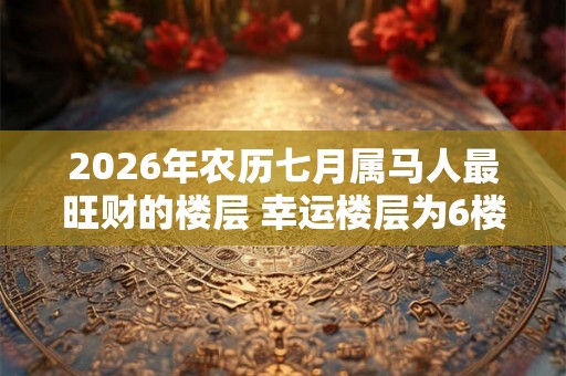2026年农历七月属马人最旺财的楼层 幸运楼层为6楼