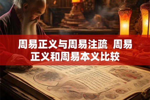 周易正义与周易注疏  周易正义和周易本义比较