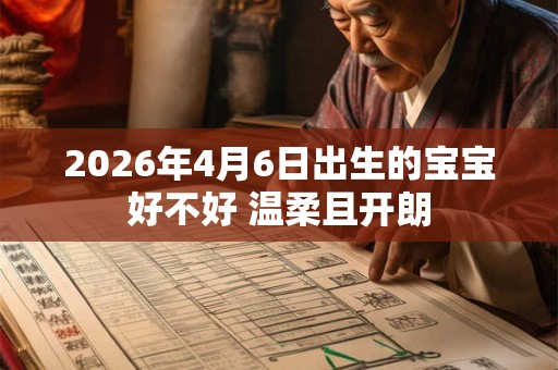 2026年4月6日出生的宝宝好不好 温柔且开朗