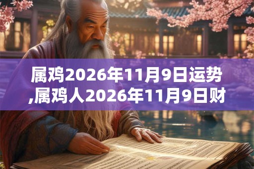 属鸡2026年11月9日运势,属鸡人2026年11月9日财运,生肖鸡2026年11月9日运势