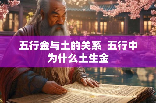 五行金与土的关系 五行中为什么土生金 五行金与土的关系 五行中为什么土生金