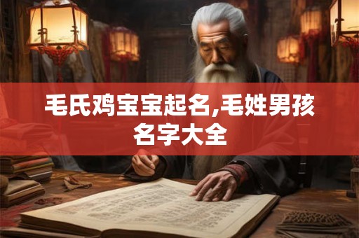 毛氏鸡宝宝起名,毛姓男孩名字大全