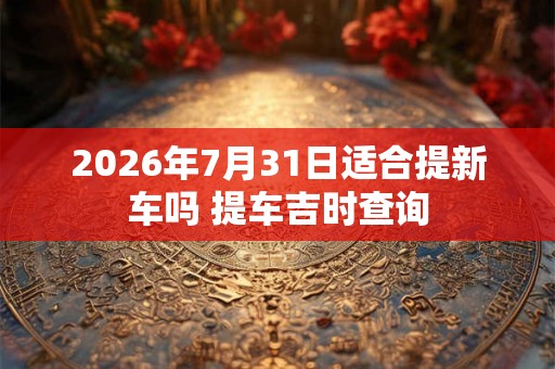 2026年7月31日适合提新车吗 提车吉时查询