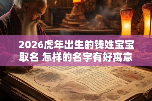 2026虎年出生的钱姓宝宝取名 怎样的名字有好寓意