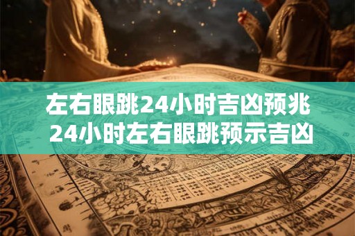 左右眼跳24小时吉凶预兆 24小时左右眼跳预示吉凶