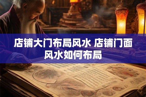 店铺大门布局风水 店铺门面风水如何布局