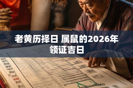 老黄历择日 属鼠的2026年领证吉日