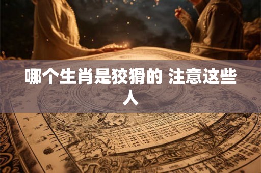 哪个生肖是狡猾的 注意这些人