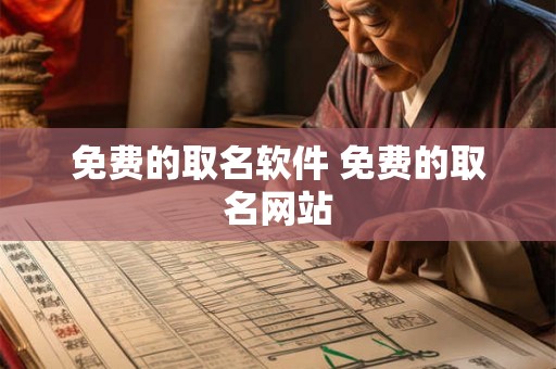 免费的取名软件 免费的取名网站