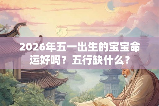 2026年五一出生的宝宝命运好吗？五行缺什么？