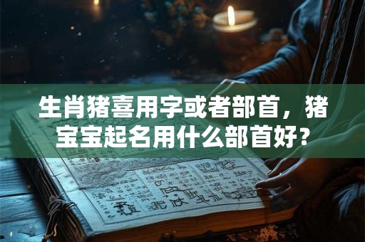 生肖猪喜用字或者部首，猪宝宝起名用什么部首好？