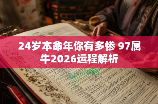 24岁本命年你有多惨 97属牛2026运程解析