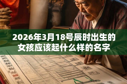 2026年3月18号辰时出生的女孩应该起什么样的名字 2026年3月18号辰时出生的女孩应该起什么样的名字