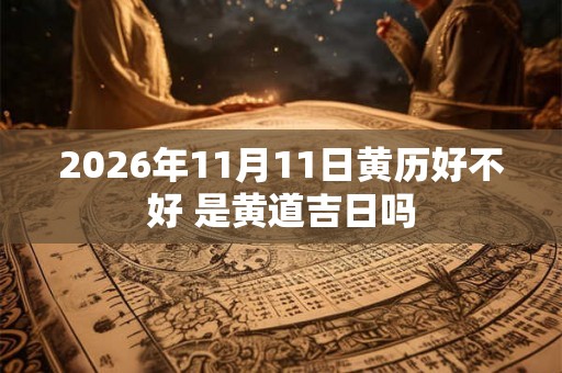 2026年11月11日黄历好不好 是黄道吉日吗