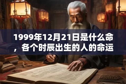 1999年12月21日是什么命,各个时辰出生的人的命运 1999年12月21日是什么命,各个时辰出生的人的命运