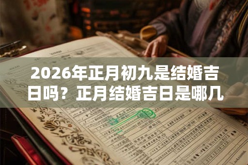 2026年正月初九是结婚吉日吗？正月结婚吉日是哪几天？
