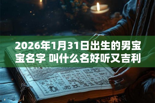 2026年1月31日出生的男宝宝名字 叫什么名好听又吉利 2026年1月31日出生的男宝宝名字 叫什么名好听又吉利