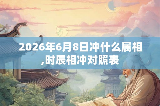 2026年6月8日冲什么属相,时辰相冲对照表