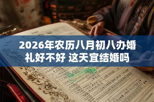 2026年农历八月初八办婚礼好不好 这天宜结婚吗