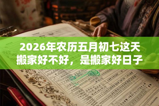 2026年农历五月初七这天搬家好不好，是搬家好日子吗？