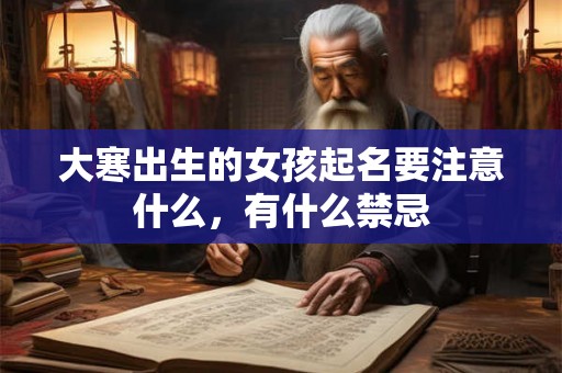 大寒出生的女孩起名要注意什么,有什么禁忌 大寒出生的女孩起名要注意什么,有什么禁忌