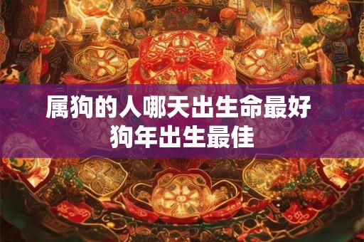属狗的人哪天出生命最好 狗年出生最佳 属狗的人哪天出生命最好 狗年出生最佳