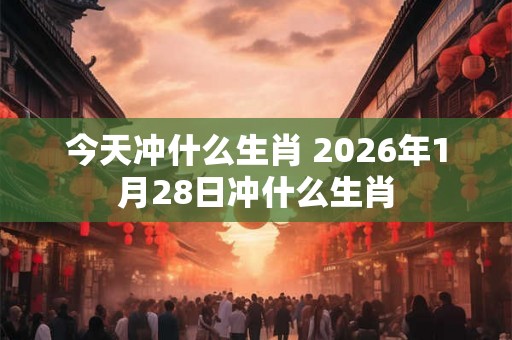 今天冲什么生肖 2026年1月28日冲什么生肖
