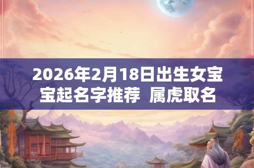 2026年2月18日出生女宝宝起名字推荐  属虎取名
