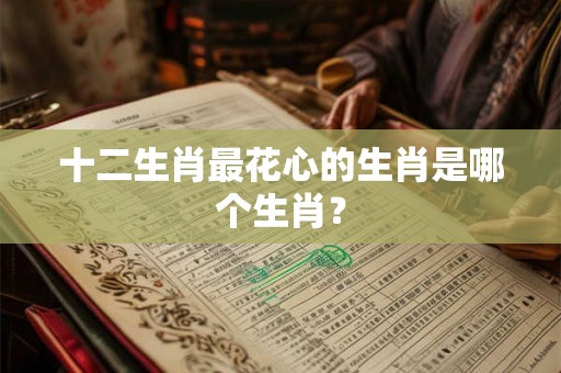 十二生肖最花心的生肖是哪个生肖? 十二生肖最花心的生肖是哪个生肖?