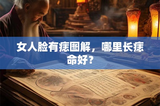 女人脸有痣图解，哪里长痣命好？