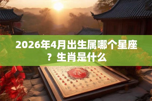 2026年4月出生属哪个星座？生肖是什么