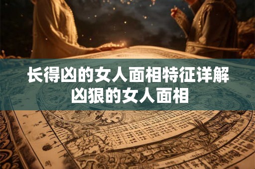 长得凶的女人面相特征详解 凶狠的女人面相