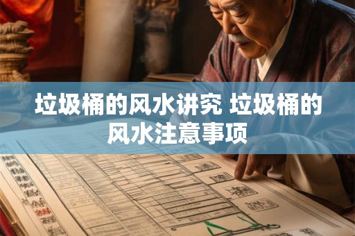 垃圾桶的风水讲究 垃圾桶的风水注意事项 垃圾桶的风水讲究 垃圾桶的风水注意事项