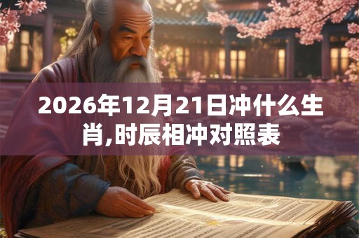 2026年12月21日冲什么生肖,时辰相冲对照表