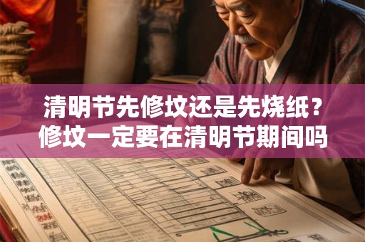 清明节先修坟还是先烧纸？修坟一定要在清明节期间吗？