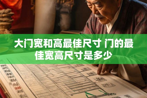 大门宽和高最佳尺寸 门的最佳宽高尺寸是多少