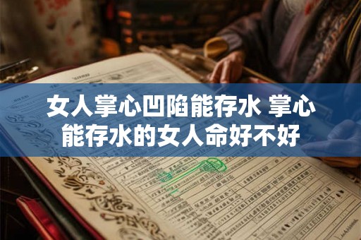 女人掌心凹陷能存水 掌心能存水的女人命好不好