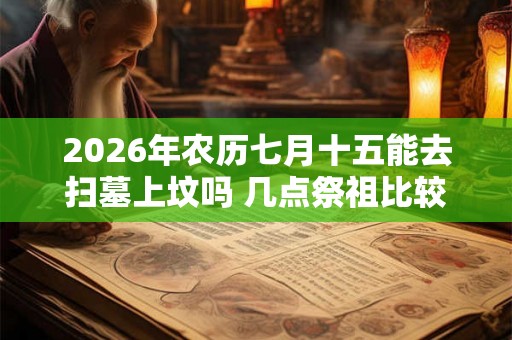 2026年农历七月十五能去扫墓上坟吗 几点祭祖比较好 2026年农历七月十五能去扫墓上坟吗 几点祭祖比较好