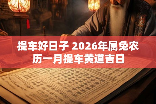 提车好日子 2026年属兔农历一月提车黄道吉日