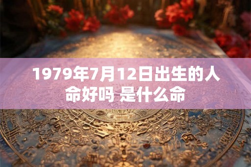 1979年7月12日出生的人命好吗 是什么命