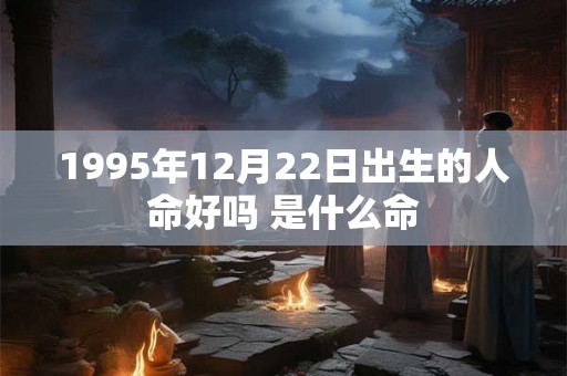 1995年12月22日出生的人命好吗 是什么命 1995年12月22日出生的人命好吗 是什么命