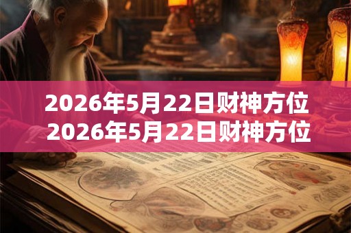 2026年5月22日财神方位 2026年5月22日财神方位在哪里
