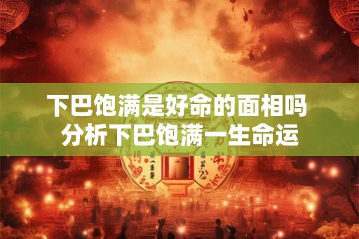 下巴饱满是好命的面相吗 分析下巴饱满一生命运 下巴饱满是好命的面相吗 分析下巴饱满一生命运