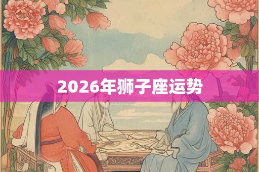 2026年狮子座运势