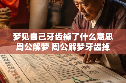 梦见自己牙齿掉了什么意思周公解梦 周公解梦牙齿掉了是什么预兆