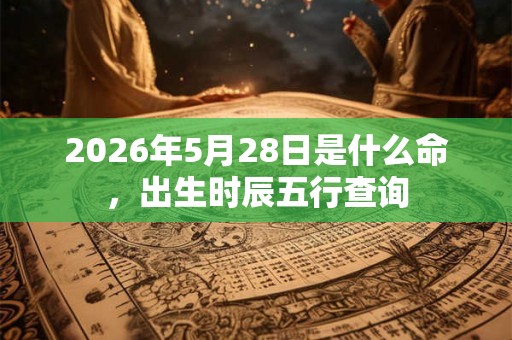 2026年5月28日是什么命,出生时辰五行查询 2026年5月28日是什么命,出生时辰五行查询