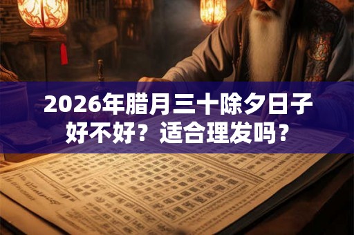 2026年腊月三十除夕日子好不好？适合理发吗？