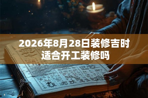 2026年8月28日装修吉时 适合开工装修吗 2026年8月28日装修吉时 适合开工装修吗
