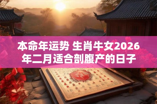 本命年运势 生肖牛女2026年二月适合剖腹产的日子