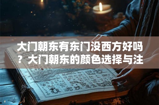 大门朝东有东门没西方好吗？大门朝东的颜色选择与注意事项